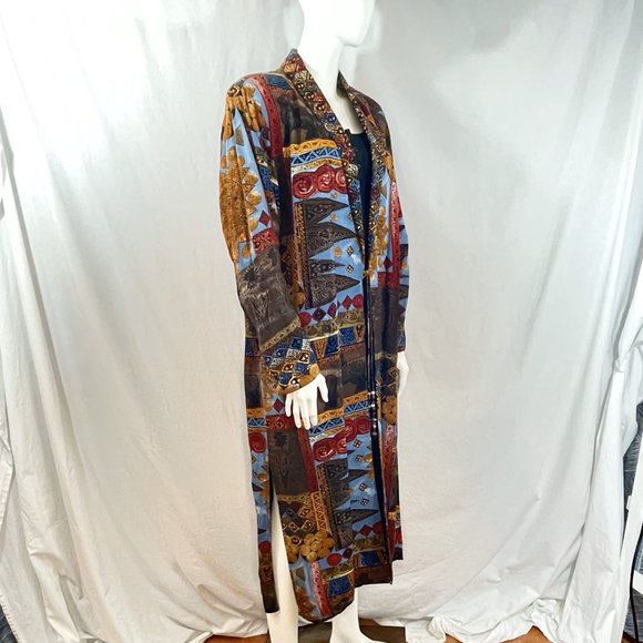 Vintage Duster With Aztec Inspired Print | Platinum by Dorothy Schoelen - Picture 6 of 8